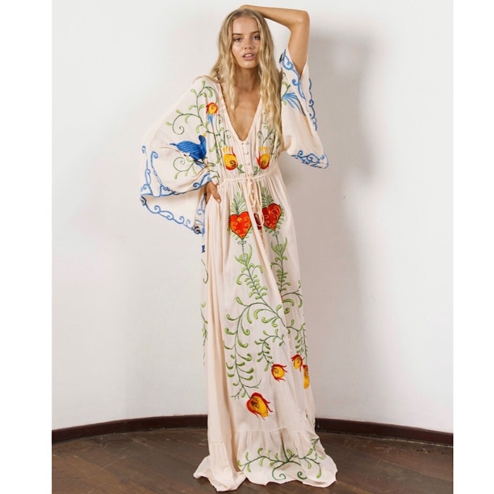Freepeople Fillyboo Strange Magic Maxi Kimono